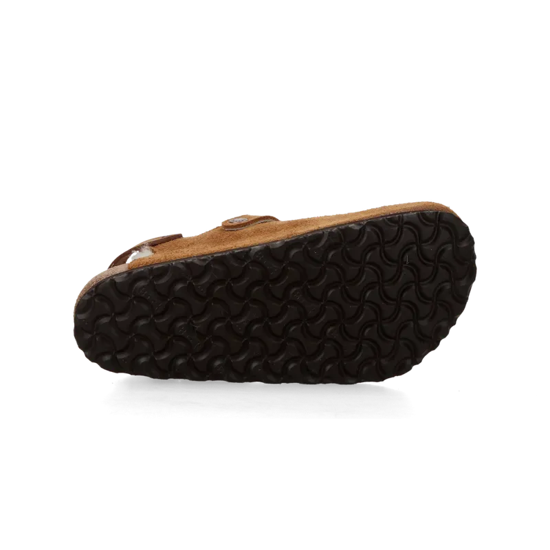 Birkenstock Tokio Inside Shearling Suede Leather/Fur “Mink” – 1028374