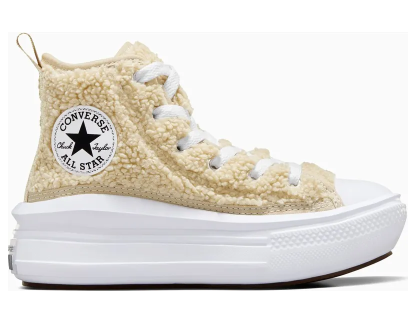 Converse Chuck Taylor All Star Move Platform Sherpa Beach Stone/White/Black (A06795C)
