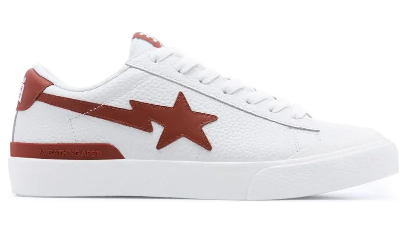A Bathing Ape Mad Sta White Red (1J20-191-012-RED)
