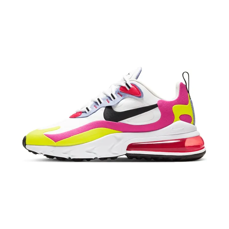 Nike Air Max 270 React White Pink Yellow (W)