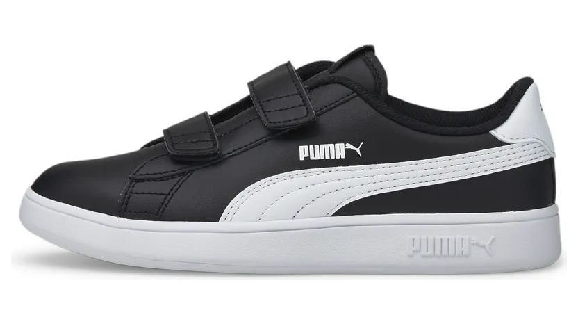 Puma Smash v2 Leather sportscchoenen Wit/Zwart (365173-03)