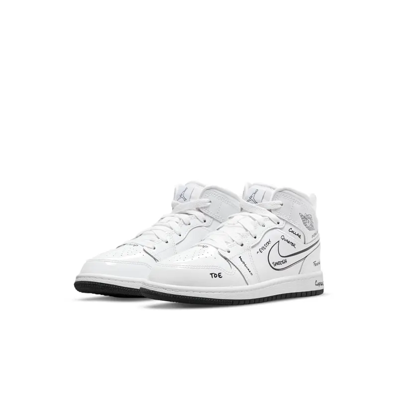 Jordan 1 Mid Schematic (PS) (DQ1866-100)