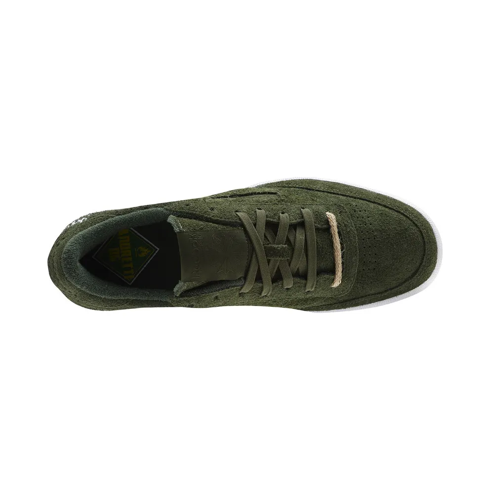 Reebok Club C Currensy Jet Life Primal Green/White-Hemp (Other Brands Reebok)