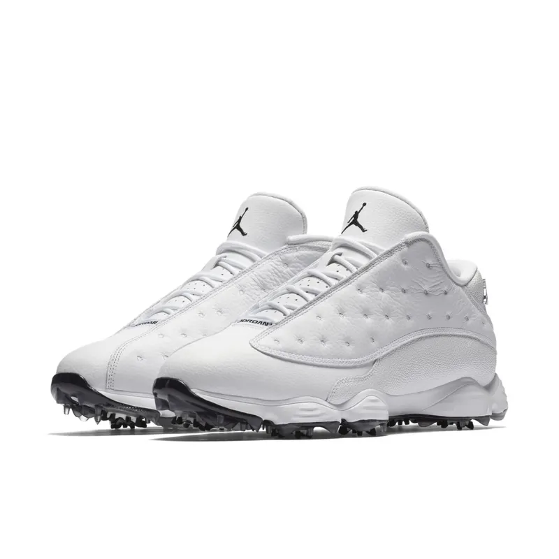 Jordan 13 Retro Golf Cleat White Black White/Black (917719-102)
