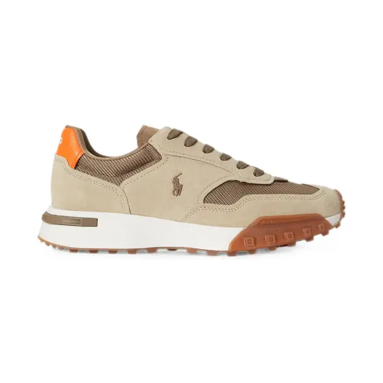 Polo Ralph Lauren Eldridge sneakers met suède vlakken – Beige (809P15702001)