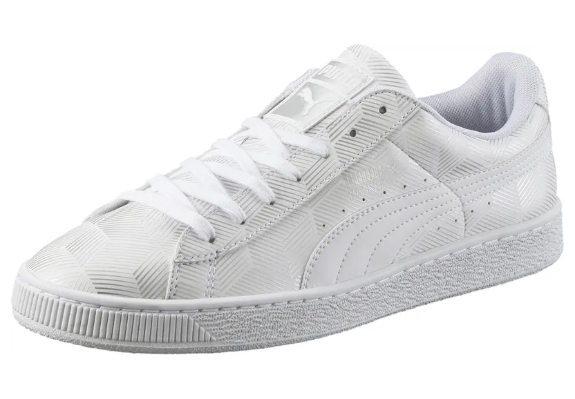 Puma Basket Classic Metallic White