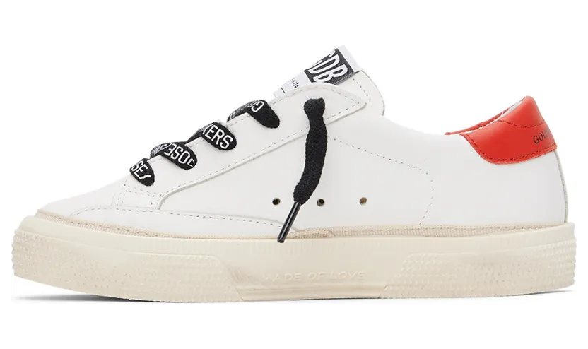 Golden Goose Kids White & Green Camo May Sneakers (GYF00112.F002814.10969) (3)