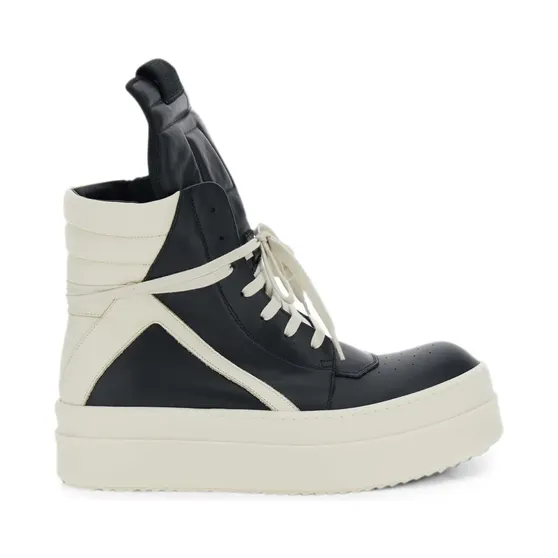 Rick Owens Mega Bumper Geobasket High Black Milk (RU02F4868-LCO-911)