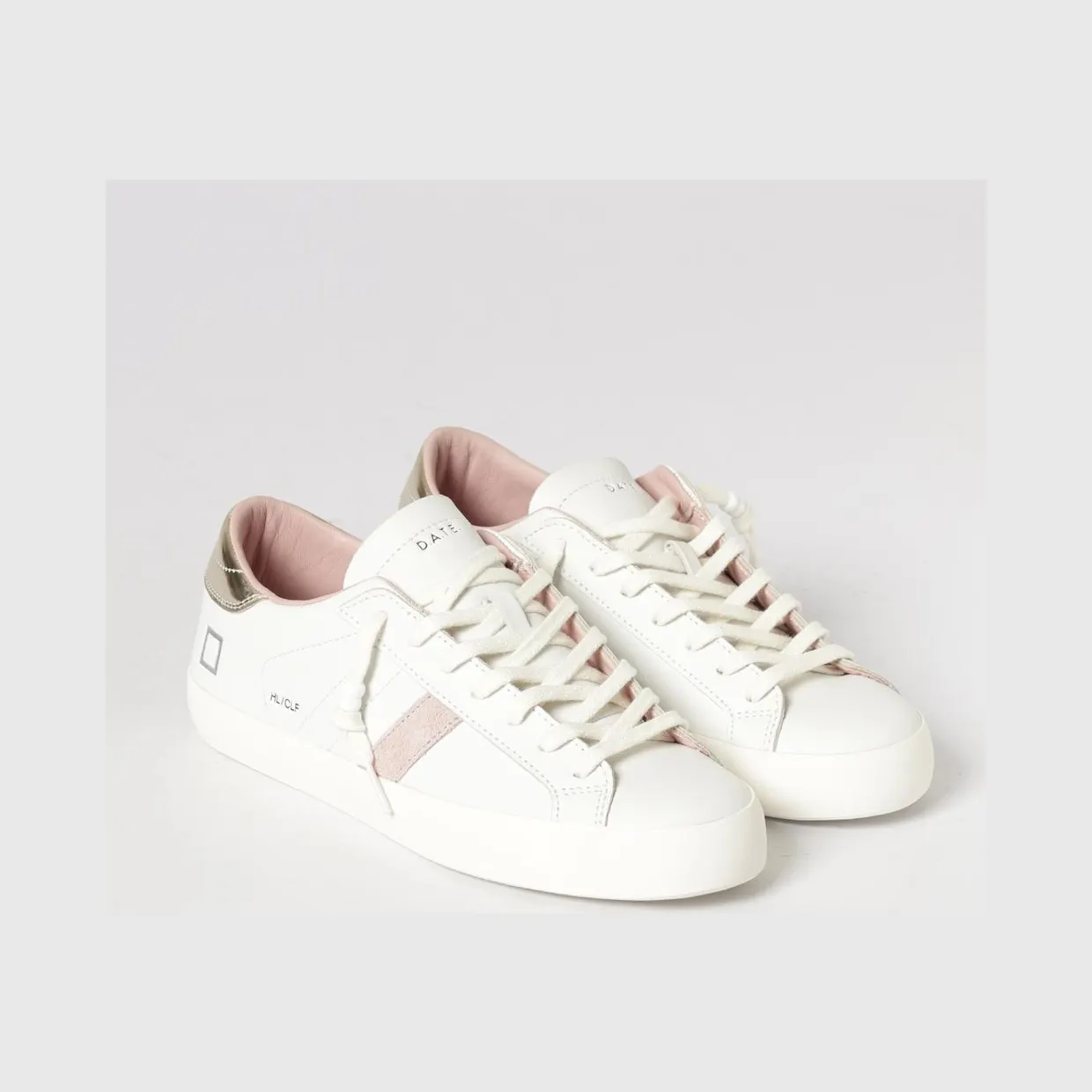 D.A.T.E D. A.T. E. Leather Hill Sneakers Platinum (W441HLCAWM)