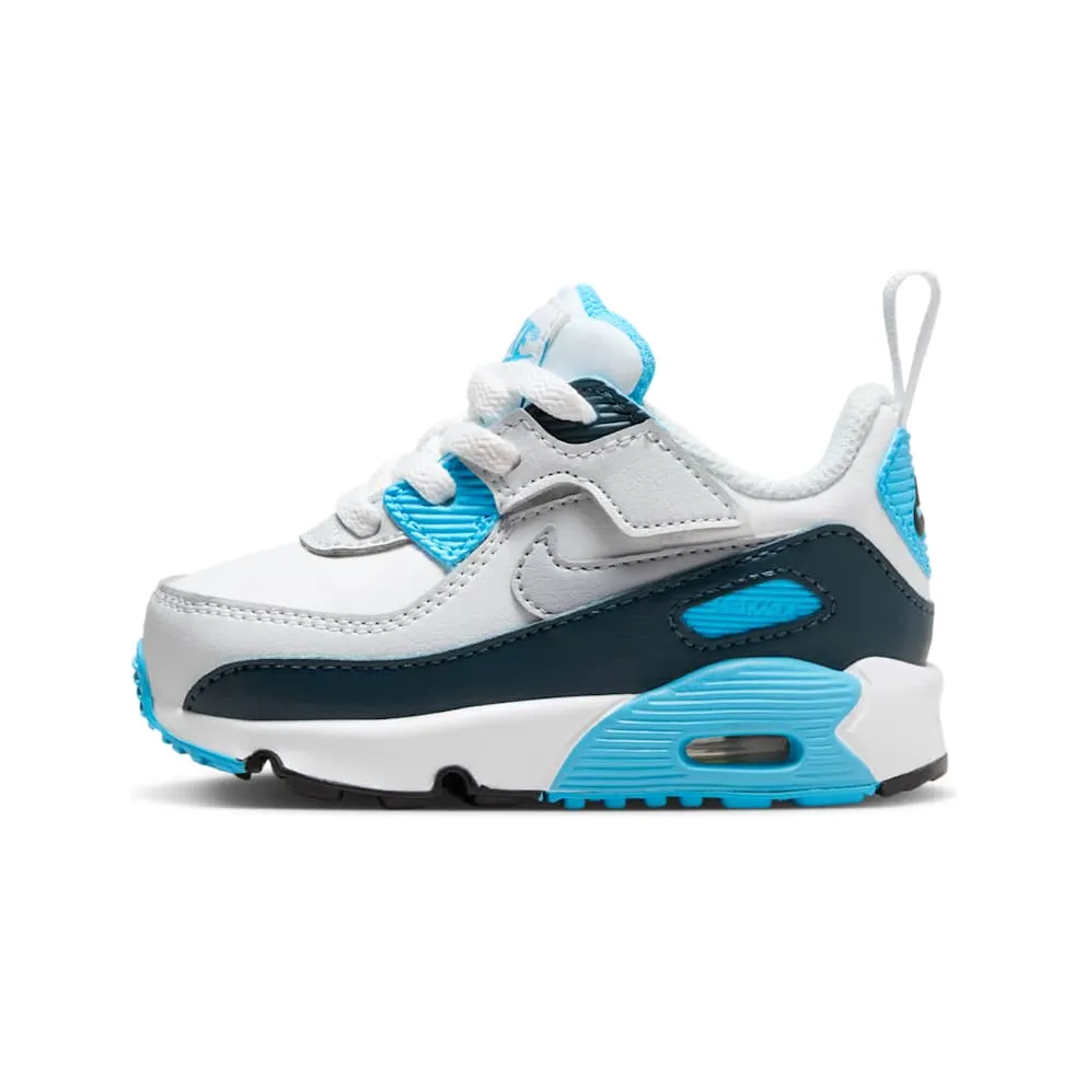 Nike Air Max 90 EasyOn “White Baltic Blue Armory Navy Wolf Grey” (HF6359-100)