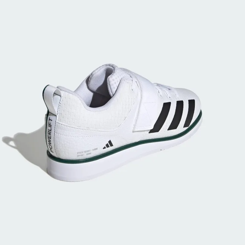 Adidas Powerlift 5 Weightlifting Cloud White / Core Black / Collegiate Green (IH8236)