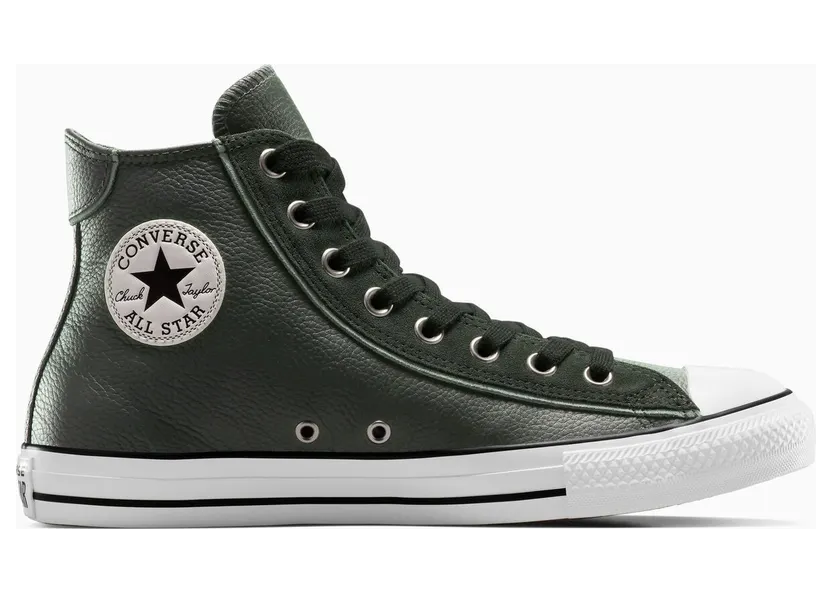 Converse Chuck Taylor All Star Leather & Suede (Wide Width) Dense Canopy/Egret/Black (A14810C)