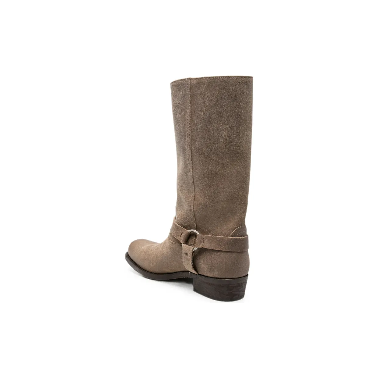Golden Goose Buckle-strap Suede Biker “Brown” (GMF001057 F008237 15693) (2)