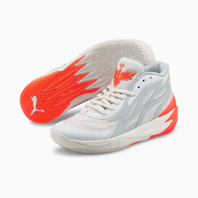 Puma MB.02 Basketball Shoes Grey/Orange (378288-02)