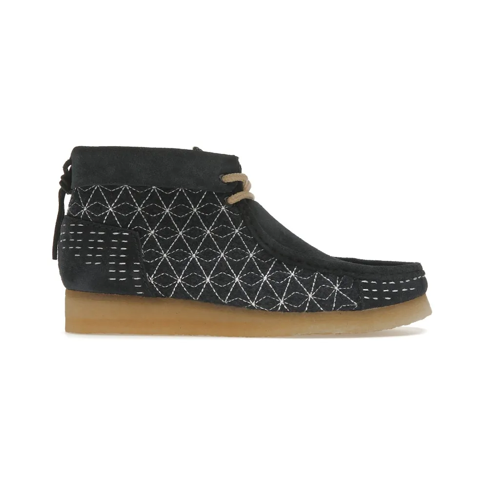 Clarks Originals Wallabee Boot Navy Sashiko (26169152)
