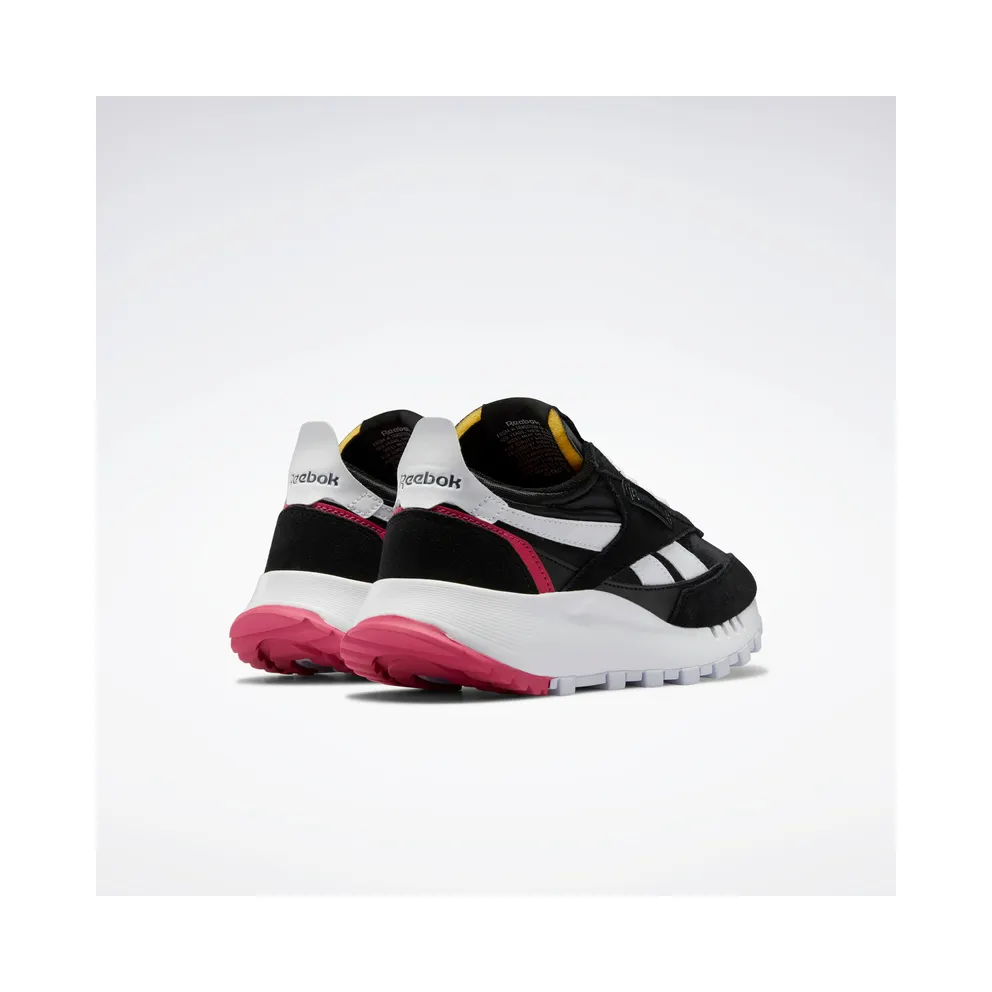 Reebok Classic Leather Legacy Shoes Core Black / Cloud White / Pursuit Pink