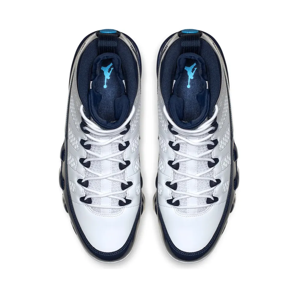 Jordan 9 Retro Pearl Blue White/University Blue-Midnight Navy (302370-145)