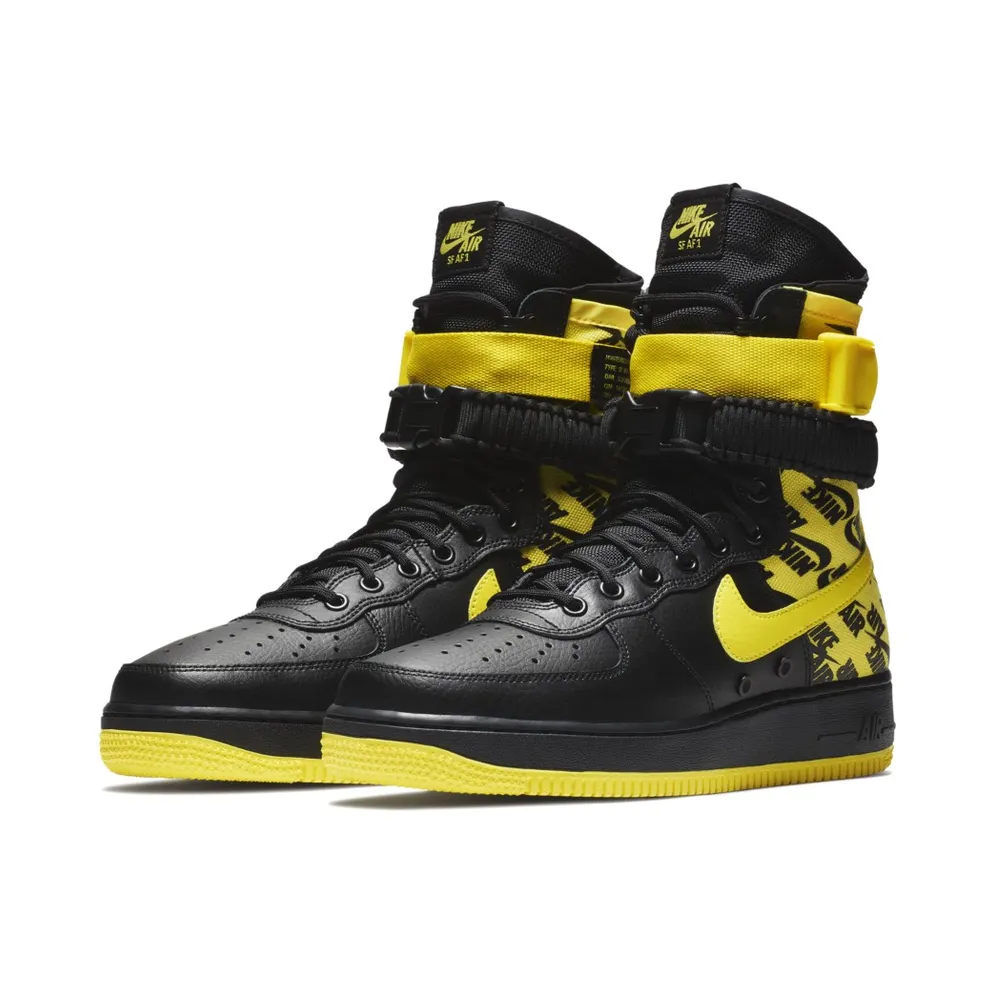 Nike SF Air Force 1 High Black Dynamic Yellow Black/Dynamic Yellow (AR1955-001)