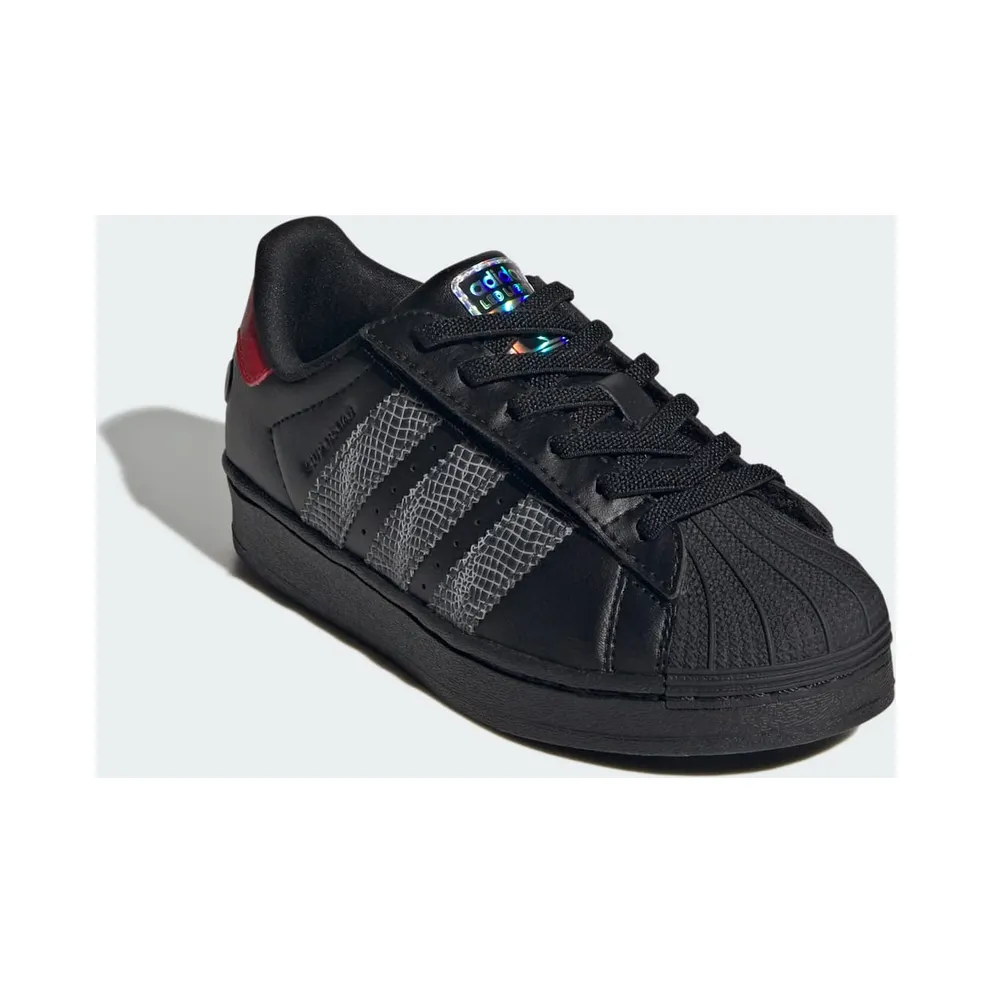 adidas Superstar LED Lights Comfort Closure Core Black Red (IH6388)