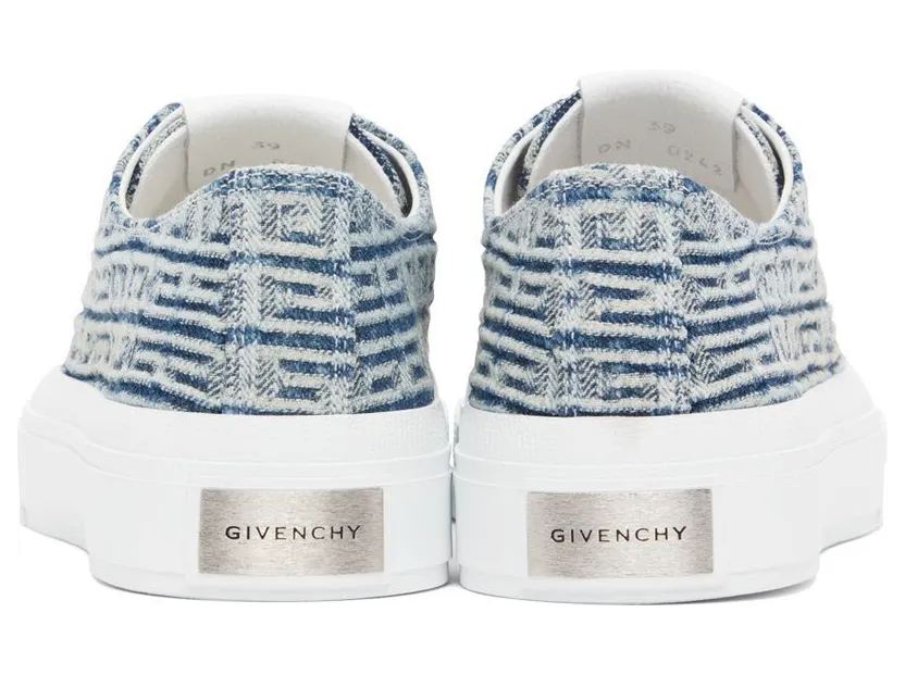 Givenchy Blue 4G City Low-Top Sneakers (BH006DH18M457) (2)