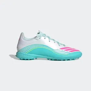 adidas F50 Messi League Turf Football “Cloud White / Lucid Pink / Flash Aqua” (JQ0937)