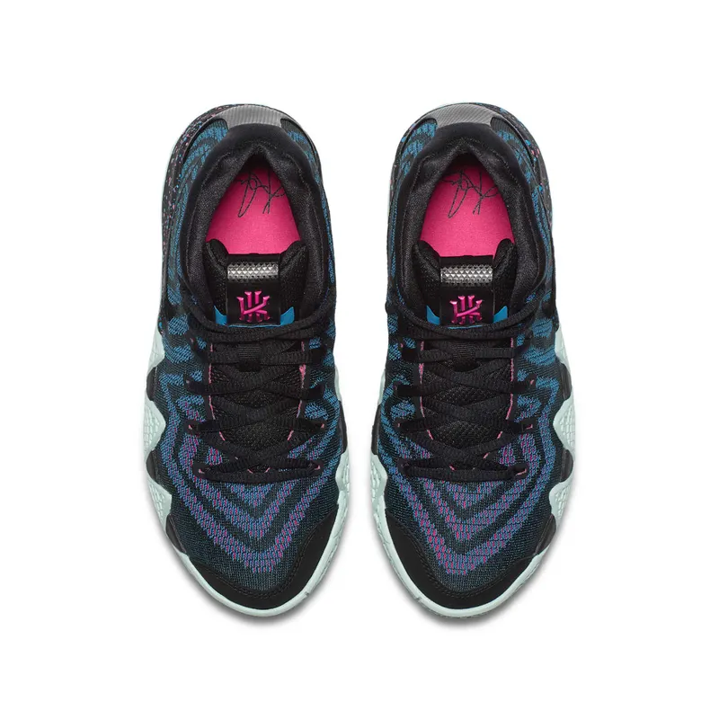 Nike Kyrie 4 80s Decades Pack (GS) Black/Black-Laser Fuchsia (AA2897-007)
