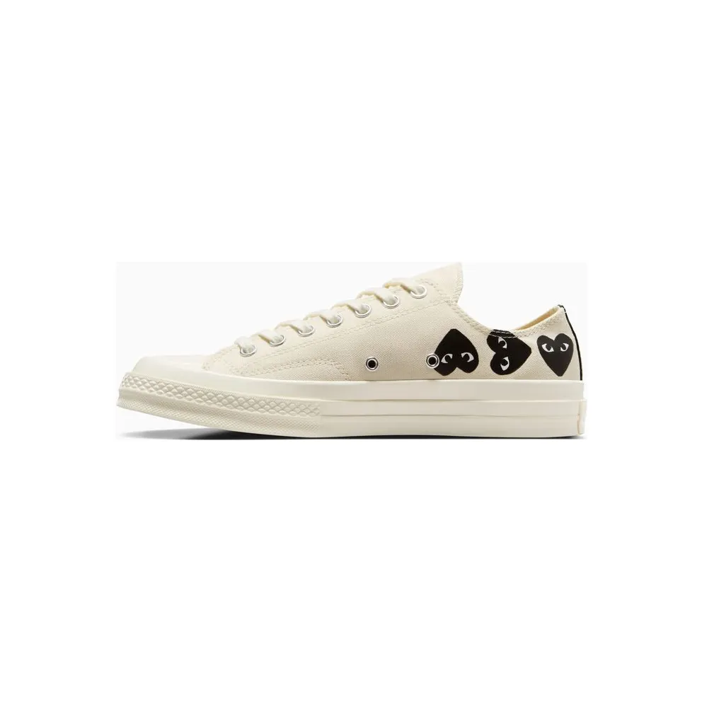 Converse x Comme des Garçons PLAY Chuck 70 Multi Heart Milk/Black/Egret (A08150C)