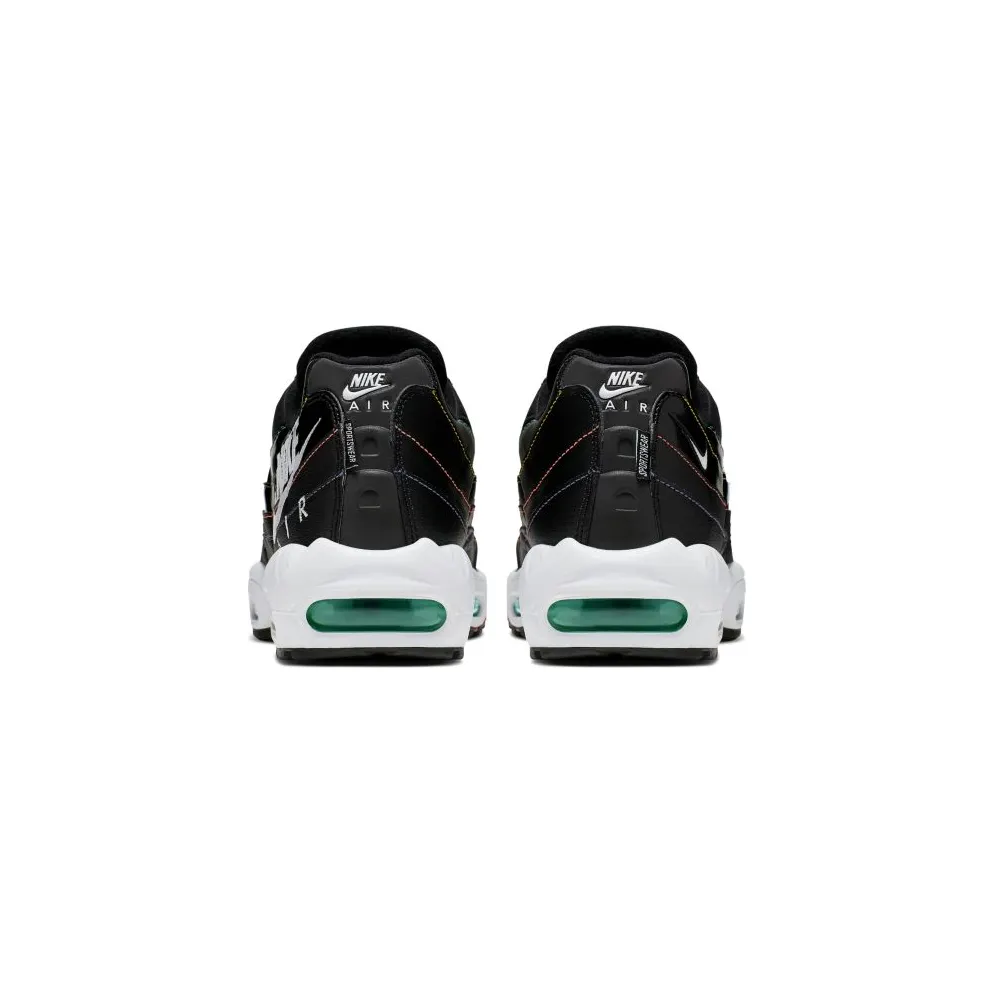 Nike Air Max 95 Windbreaker Black Black/Kinetic Green-Psychic Purple-Flash Crimson (AJ2018-023)