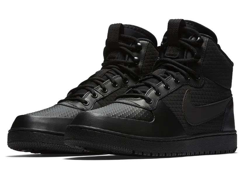 Nike Court Borough Mid Winter ‘Triple Black’ Black/Black-Black (AA0547-002)