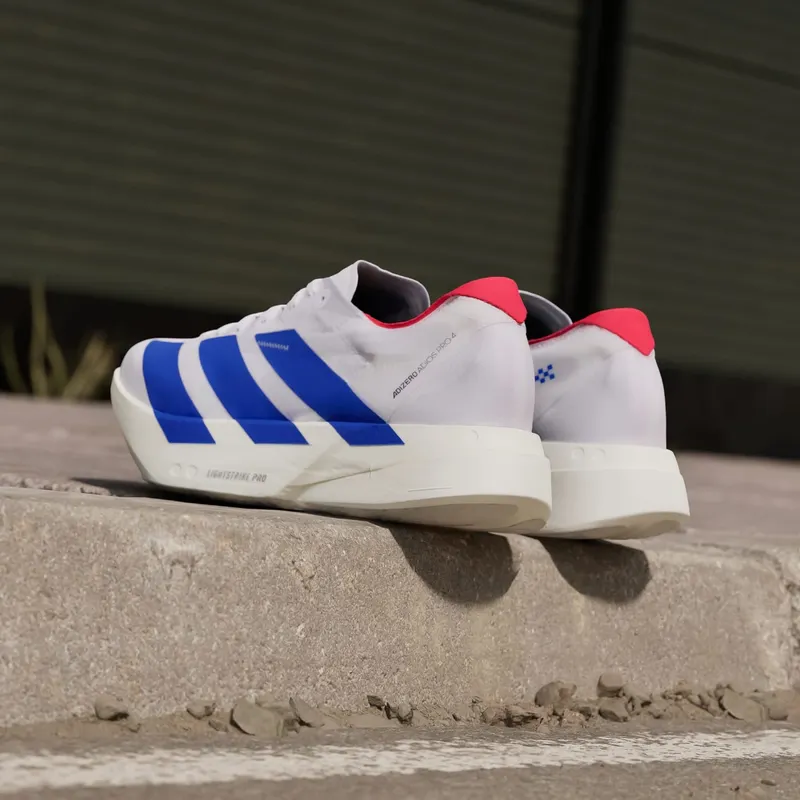 Adidas Adizero Adios Pro 4 Cloud White / Royal Blue / Pure Ruby (JP6624)