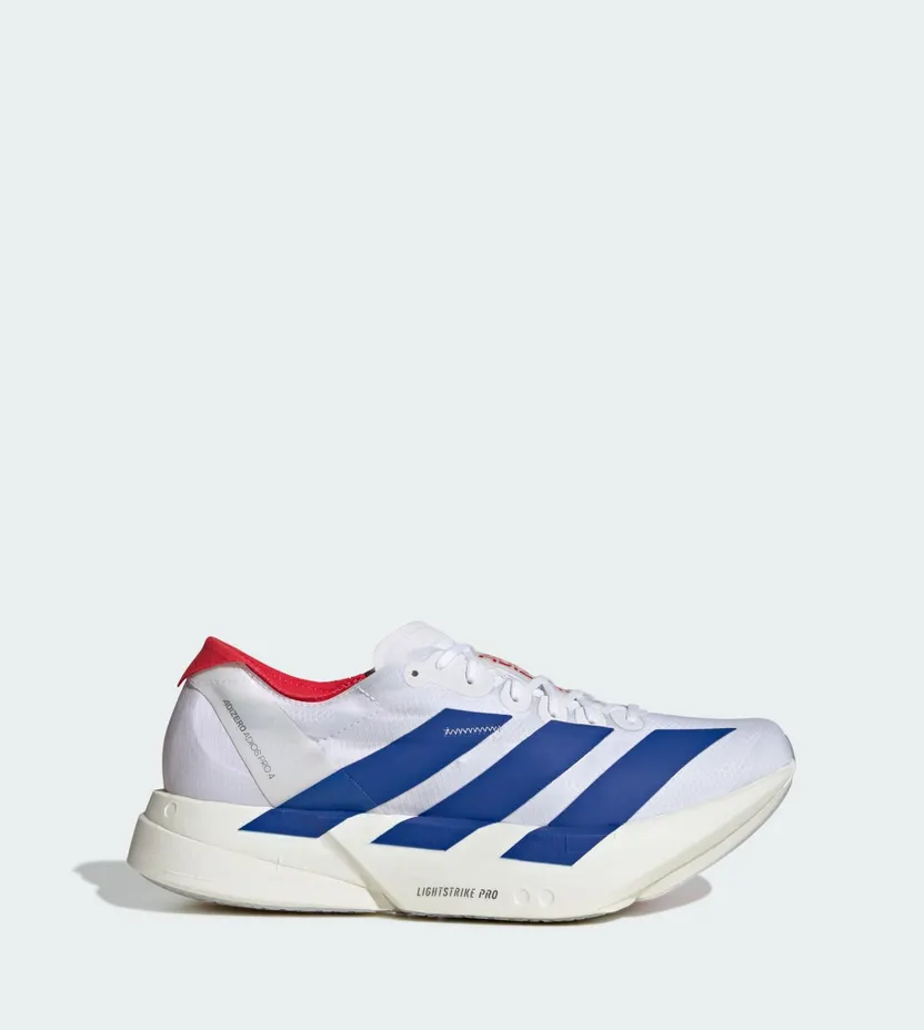 Adidas Adizero Adios Pro 4 Cloud White / Royal Blue / Pure Ruby (JP6624)