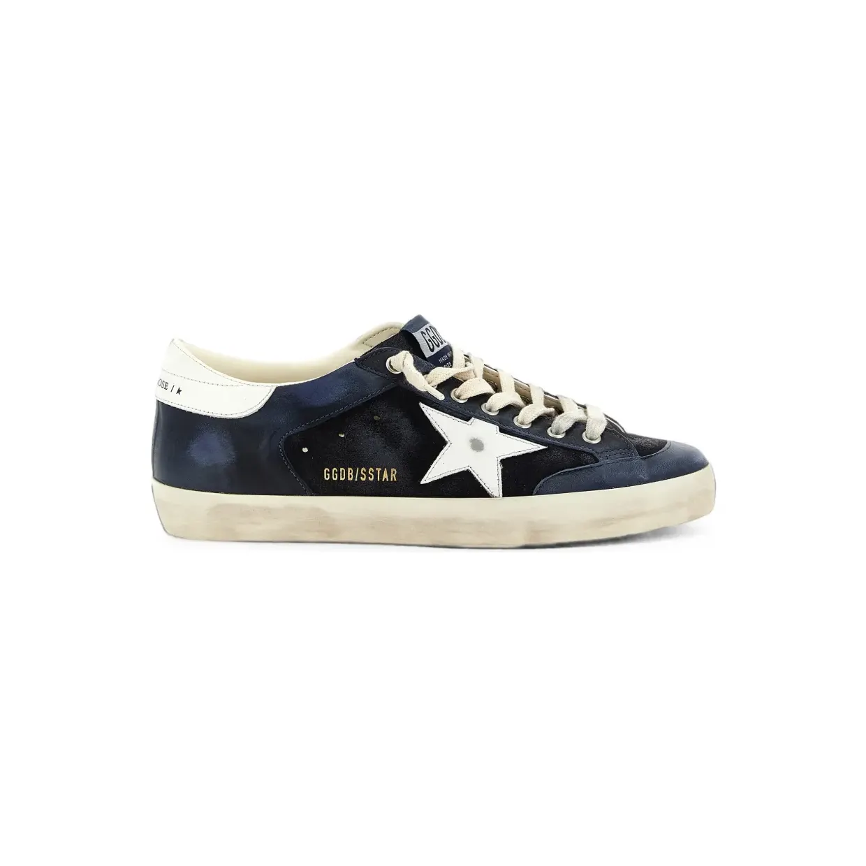Golden Goose Super-Star in Blue White Leder und Wildleder GMF01118F008620/ (GMF01118F008620)