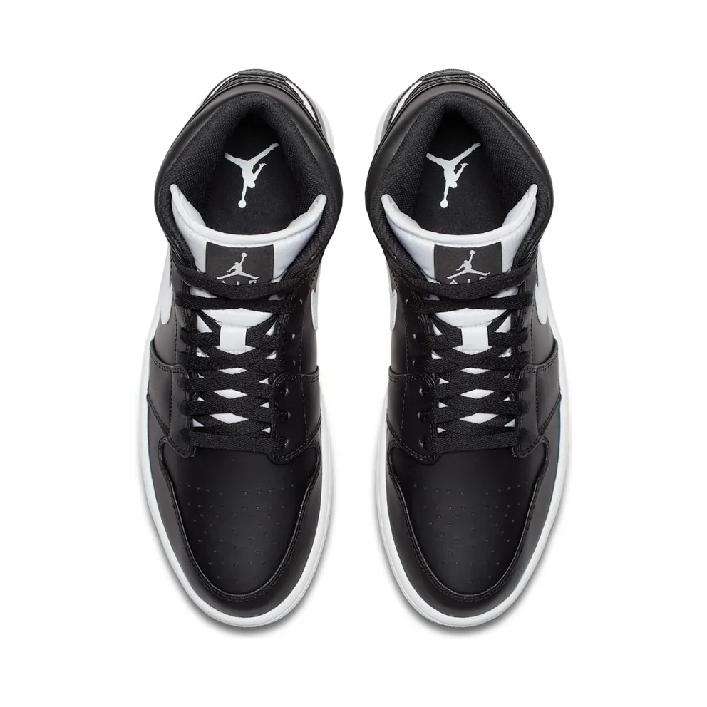 Jordan 1 Retro Mid Black White Black/White-White (554724-038)