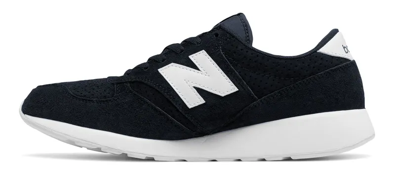 New Balance 420 Re-Engineered Suede Black Black/White (MRL420SN)