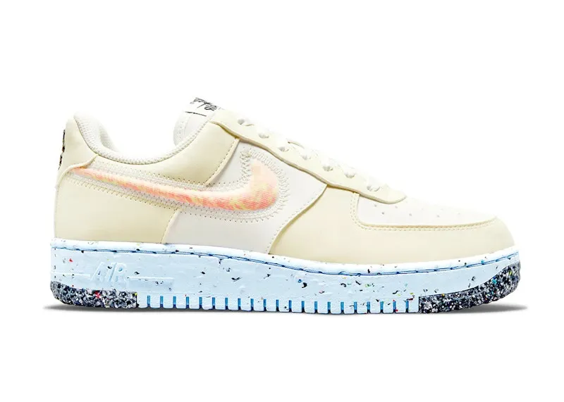 Nike Air Force 1 Low Crater Sail Total Orange Ice Blue (DH0927-100)