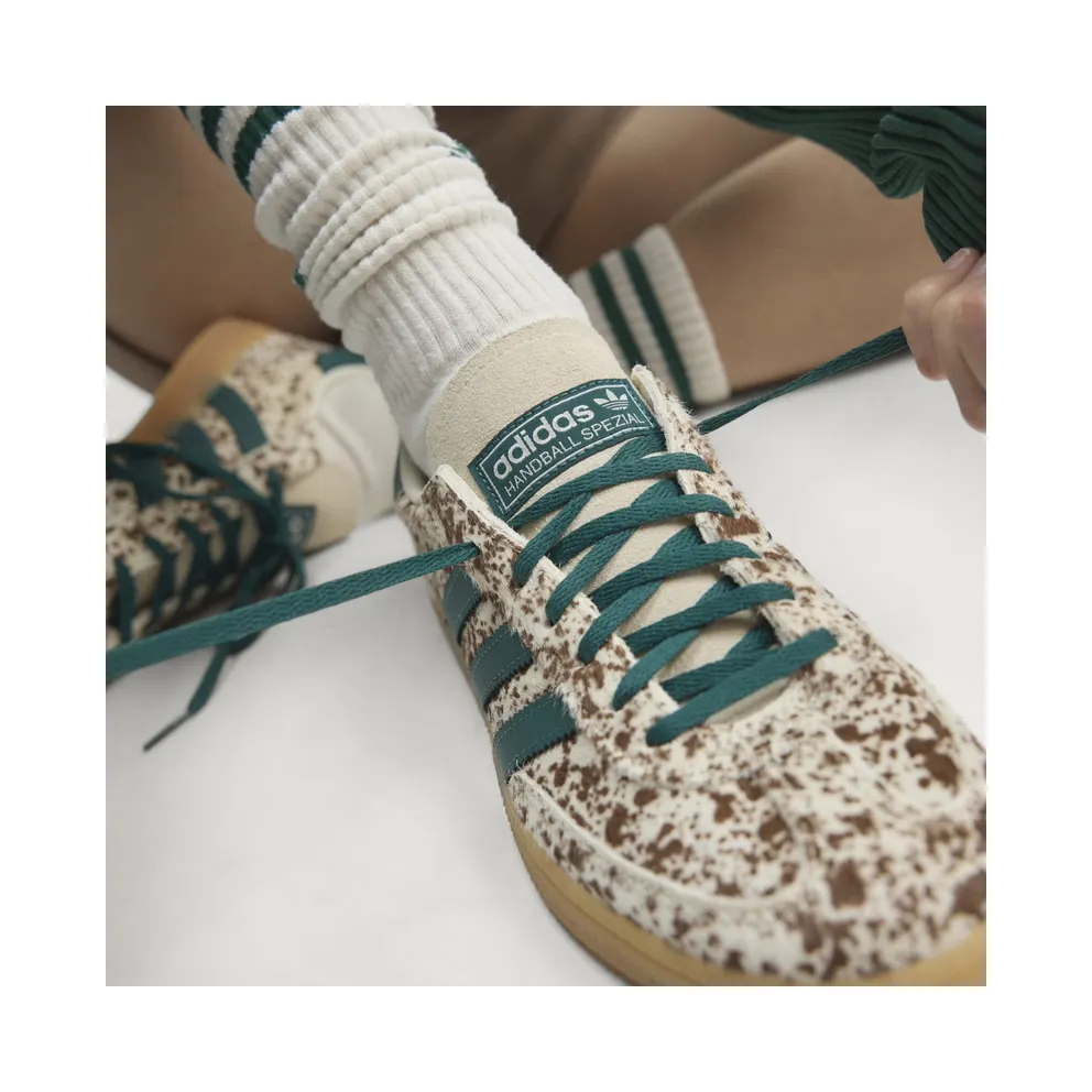 Adidas HANDBALL SPEZIAL Shoes Off White / Rich Green / Dark Brown (KI2181)