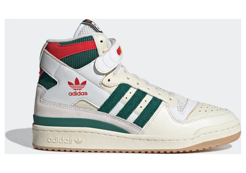 adidas Forum 84 High Cream White / Collegiate Green / Red (GX9055)