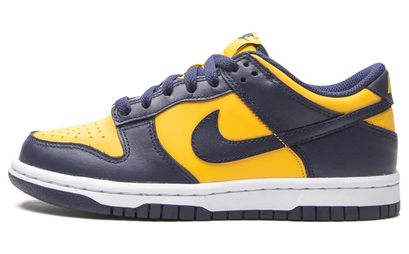 Nike Dunk Low Michigan (GS) (2021) – “Varisty Maize / Midnight Navy / White” (CW1590-700)