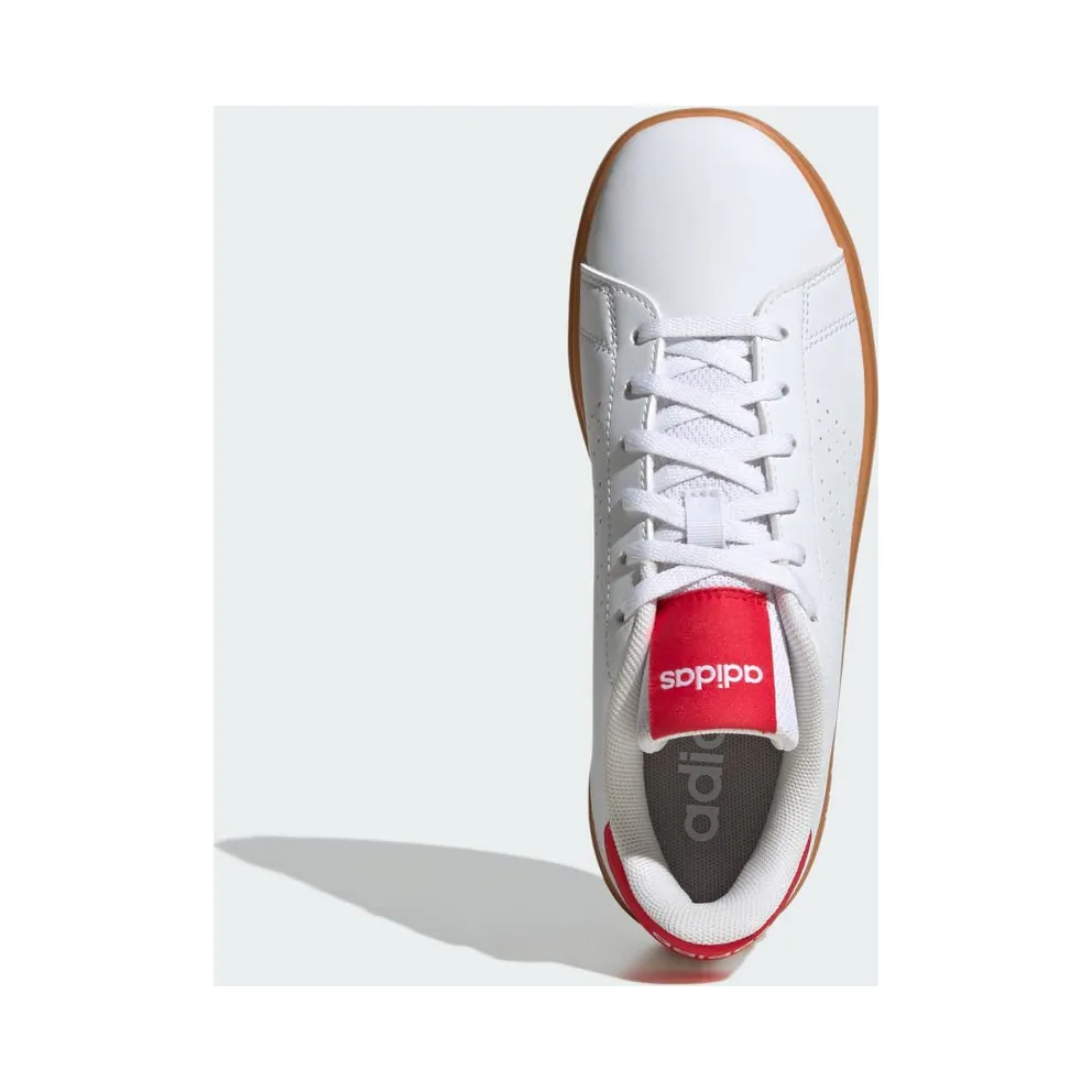 Adidas Advantage Base 2.0 Cloud White / Pure Ruby / Gum (JH9869)
