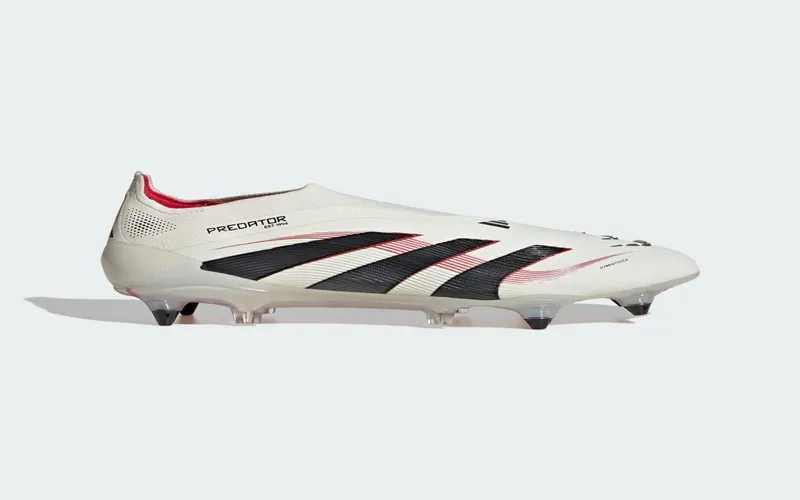 adidas Predator Elite Laceless SG Off White Core Black Pure Ruby (JR2603)