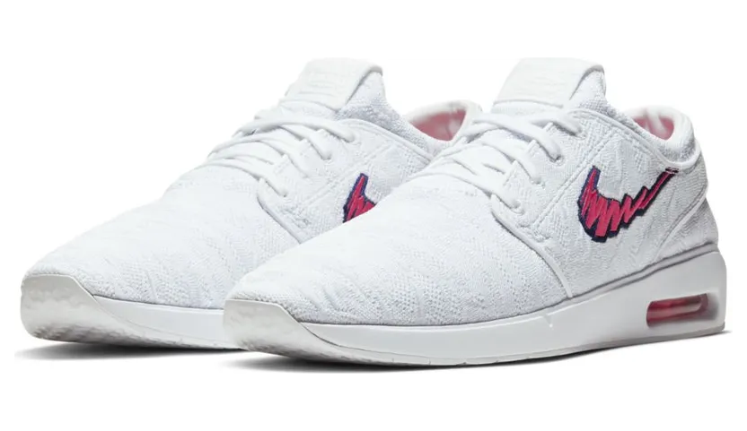Nike SB Air Max Stefan Janoski 2 White / Watermelon / Midnight Navy (AQ7477-104)