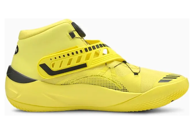 Puma Porsche Design Disc Rebirth basketbalschoenen Zwart – “Celandine / Black / Yellow” (195370-01)