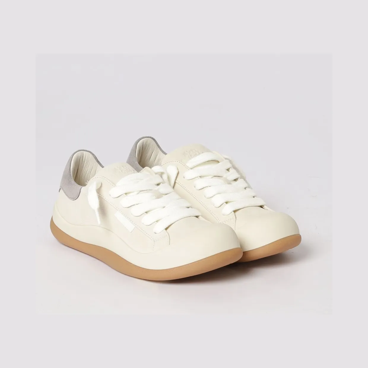 Axel Arigato Squish Natural Grain Leather Sneakers Beige (F3654001)