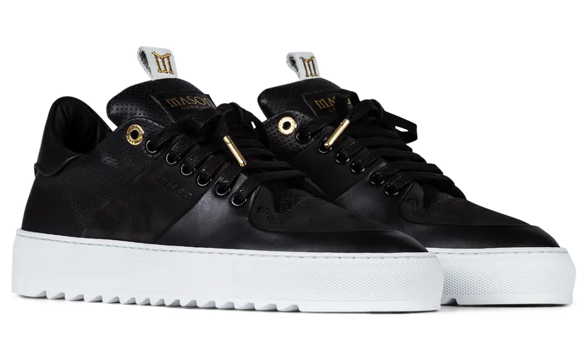Mason Garments Roma Classic – Leather/Nubuck Schwarz (SS19-14A)
