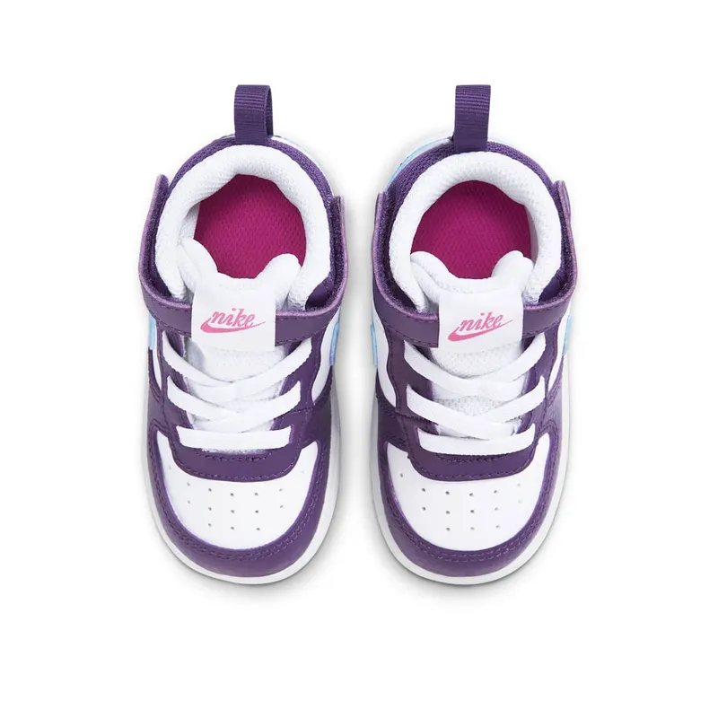 Nike Court Borough Mid 2 White Eggplant Royal Pulse (CD7784-106)