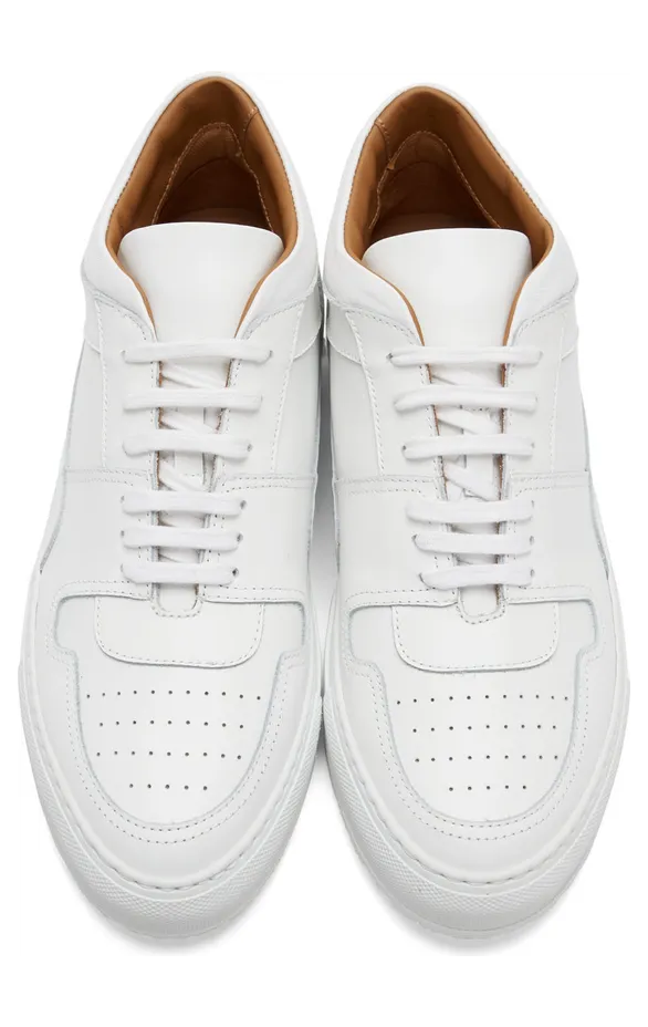Common Projects White Decades Mid Sneakers (ARTICLE 2334) (5)