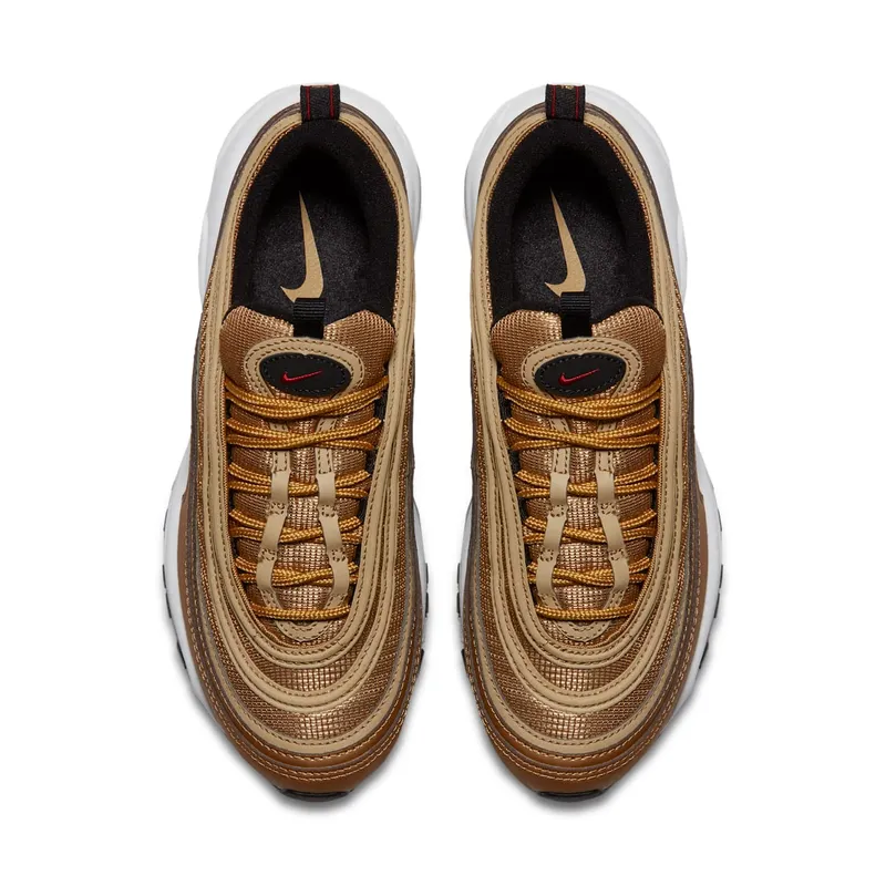 Nike Air Max 97 Metallic Gold (W) (2017/2018) Metallic Gold/Varsity Red-White-Back (885691-700)