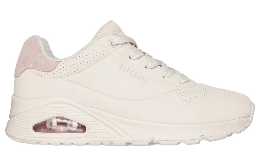 Skechers Uno “Pop Back Natuurlijk / Licht Pink” (177092NTLP)