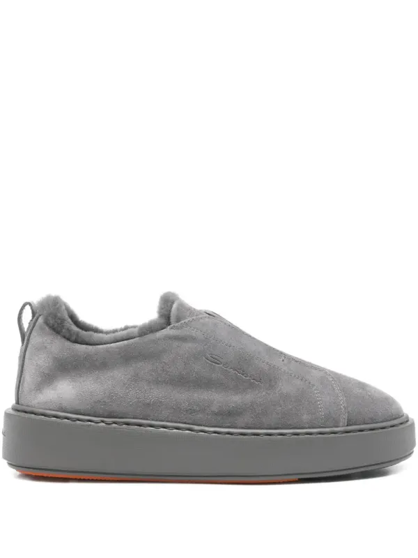 Santoni Victory slip-on sneakers – Grey (WBCD61323PELPSAP)