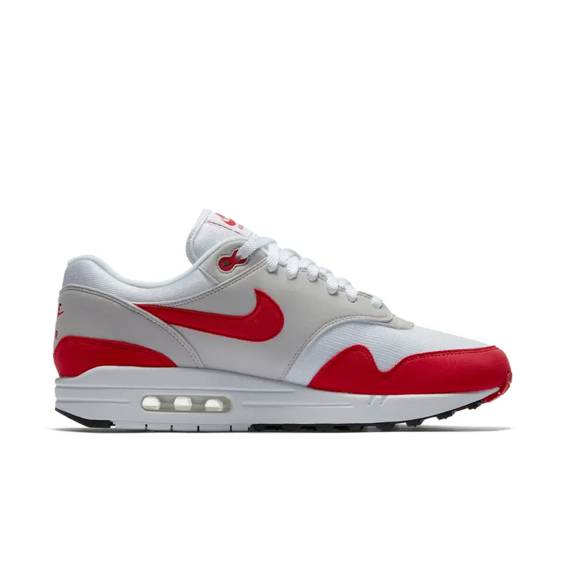 Nike Air Max 1 Anniversary Red (2017) White/University Red-Neutral Grey-Black (908375-100)